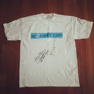 T-shirt signed by Grubby & Stephano